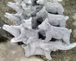 Bear Cubs On Log