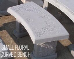 Floral Curved Bench