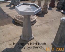 Hexagon Bird Bath