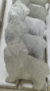 YORKIE BOW IN HAIR 12 INH