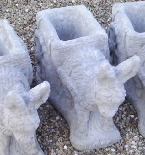 donkey cart planter