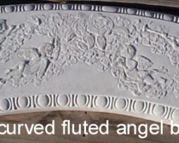 Large Curved Fluted Angel Bench