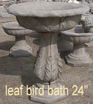 leaf birdbath