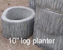 hollow log planter