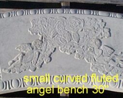 Small Curved Fluted Angel Bench