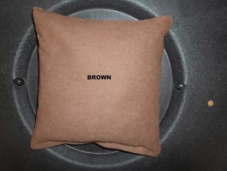 brown cornhole bag