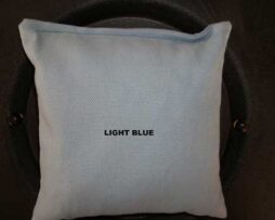 light blue cornhole bag