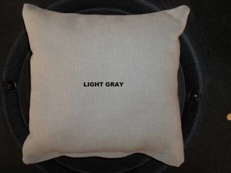 light gray cornhole bag