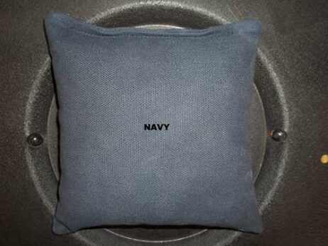 navy cornhole bag