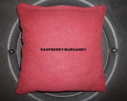 raspberry burgundy cornole bag