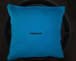 turquoise cornhole bag