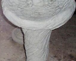 angel bird bath large
