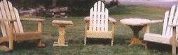 Adirondack Chairs with Coffee Tables