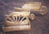 Wheelbarrow & Half Wheel Planter