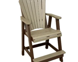 Fan Back Stationary Chair for 39” High Table