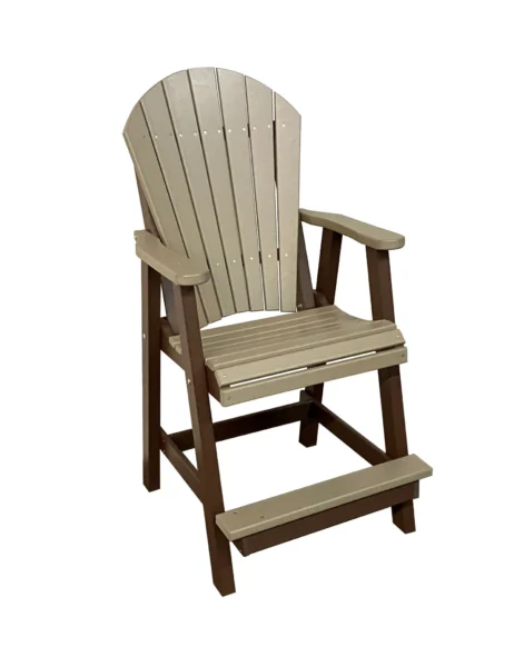 Fan Back Stationary Chair for 39” High Table