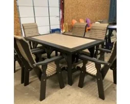 Fan Back Stationary Chair for 30” High Table