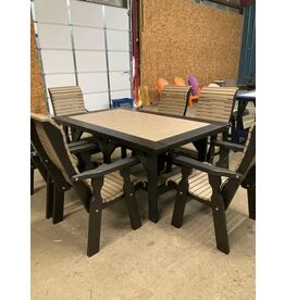 Fan Back Stationary Chair for 30” High Table