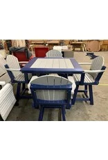 Fan Back Swivel Chair for 30” High Table - Low Back
