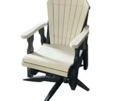 Fan Back Swivel Glider Chair