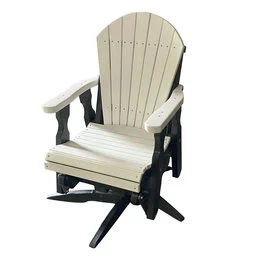 Fan Back Swivel Glider Chair