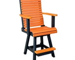 High Back Swivel Chair for 36” High Table -Single Step*
