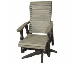 High Back Swivel Glider Chair